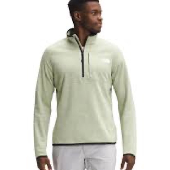 The North Face Men's Canyonlands Half Zip Pullover Tea Green Heather Size Small - Picture 2 of 6